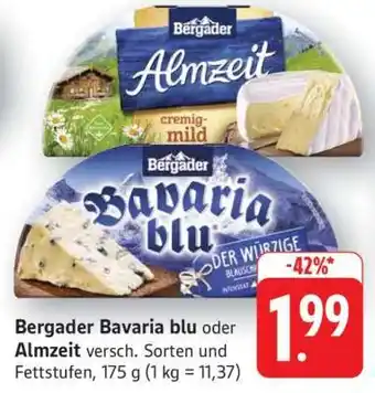 Edeka BERGADER Bavaria Blu oder Almzeit Angebot