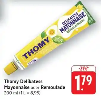 Edeka Thomy Delikatess Mayonnaise oder Remoulade Angebot