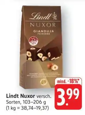 Edeka LINDT Nuxor Angebot