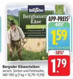 Edeka Bergader Käsescheiben Angebot