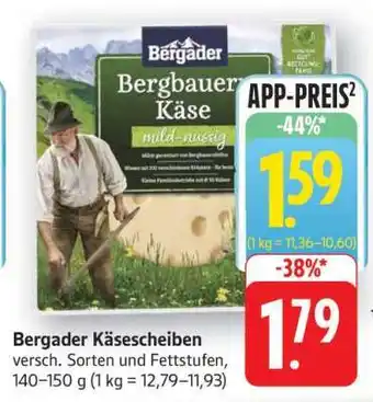 Edeka Bergader Käsescheiben Angebot