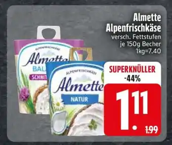 Edeka Almette Alpenfrischkäse Angebot