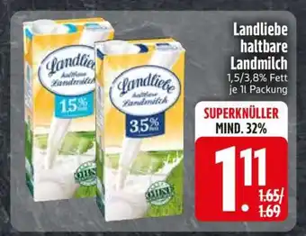Edeka LANDLIEBE Haltbare Landmilch Angebot