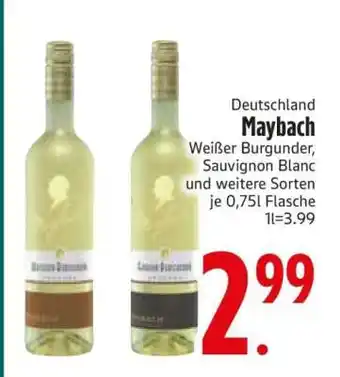 Edeka MAYBACH Weißwein Angebot