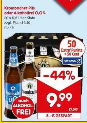 Netto Marken-Discount Krombacher Pils oder Alkoholfrei 0,0% Angebot