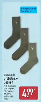 Aldi Nord UP2FASHION Grobstrick-Socken Angebot