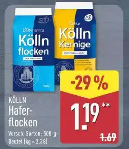 Aldi Nord KÖLLN Haferflocken Angebot