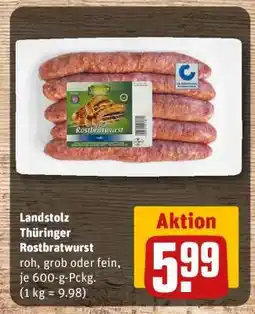 REWE Landstolz Thüringer Rostbratwurst Angebot