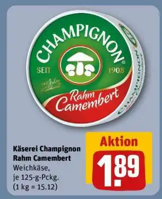 REWE Käserei Champignon Rahm Camembert Angebot