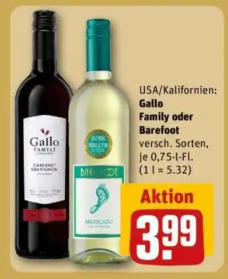 REWE Gallo Family oder Barefoot Angebot