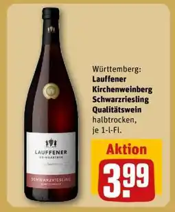 REWE Lauffener Kirchenweinberg Schwarzriesling Qualitätswein Angebot