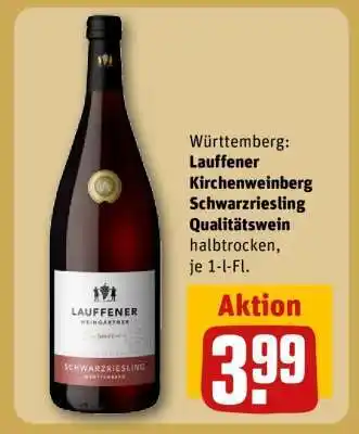 REWE Lauffener Kirchenweinberg Schwarzriesling Qualitätswein Angebot