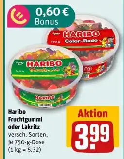 REWE Haribo Fruchtgummi oder Lakritz Angebot