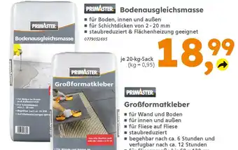 Globus Baumarkt PRIMASTER Bodenausgleichsmasse Angebot