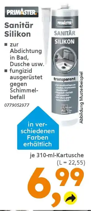 Globus Baumarkt PRIMASTER Sanitär Silikon Angebot