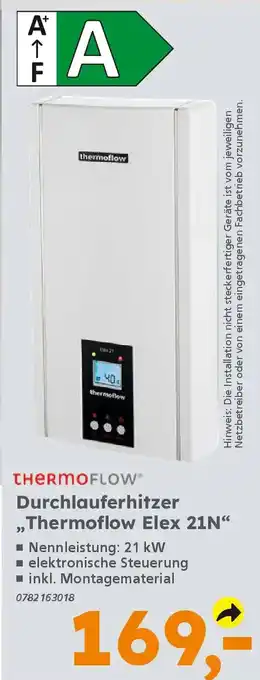 Globus Baumarkt THERMOFLOW Durchlauferhitzer ,,Thermoflow Elex 21N❝ Angebot