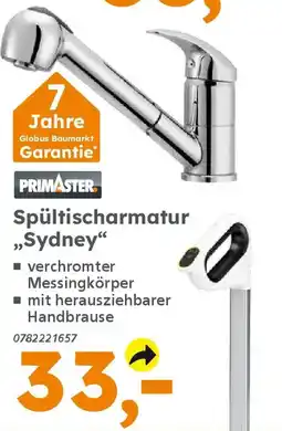 Globus Baumarkt PRIMASTER Spültischarmatur „Sydney" Angebot