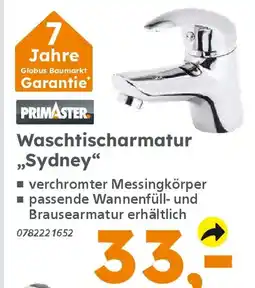Globus Baumarkt PRIMASTER Waschtischarmatur ,,Sydney" Angebot