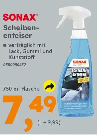 Globus Baumarkt SONAX Scheibenenteiser Angebot
