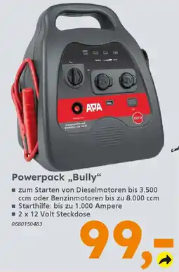 Globus Baumarkt APA Powerpack „Bully" Angebot