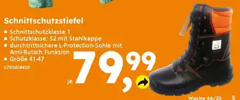 Globus Baumarkt Schnittschutzstiefel Angebot