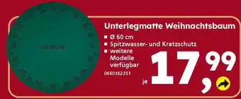 Globus Baumarkt KRINNER Unterlegmatte Weihnachtsbaum Angebot