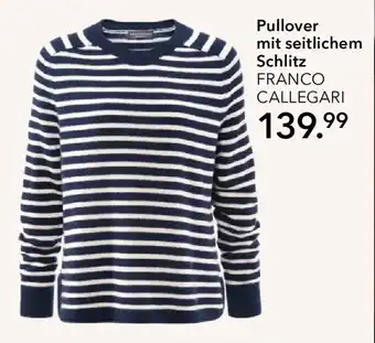 Peek & Cloppenburg Hamburg FRANCO CALLEGARI Pullover mit seitlichem Schlitz Angebot