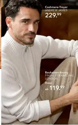 Peek & Cloppenburg Hamburg ANDREW JAMES Cashmere-Troyer Angebot