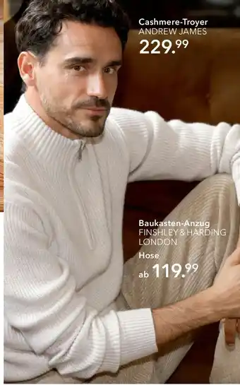 Peek & Cloppenburg Hamburg ANDREW JAMES Cashmere-Troyer Angebot