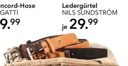 Peek & Cloppenburg Hamburg NILS SUNDSTRÖM Ledergürtel Angebot