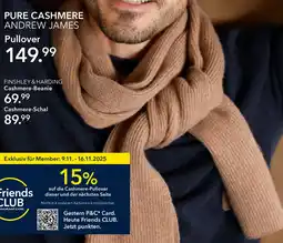 Peek & Cloppenburg Hamburg FINSHLEY & HARDING Cashmere-Schal Angebot