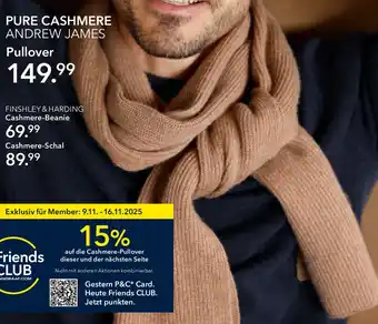 Peek & Cloppenburg Hamburg FINSHLEY & HARDING Cashmere-Schal Angebot