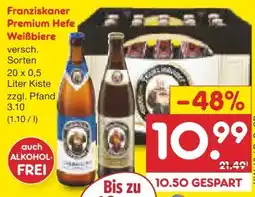 Netto Marken-Discount Franziskaner Premium Hefe-Weissbier Angebot