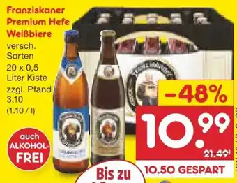 Netto Marken-Discount Franziskaner Premium Hefe-Weissbier Angebot