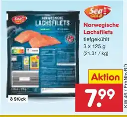 Netto Marken-Discount Seagold Norwegische Lachsfilets Angebot