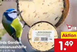 Netto Marken-Discount Bird's Garden Kokosnusshälfte Angebot