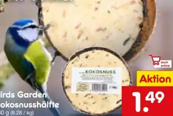 Netto Marken-Discount Bird's Garden Kokosnusshälfte Angebot