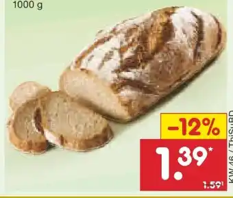 Netto Marken-Discount Netto Backstube Roggenmischbrot Angebot