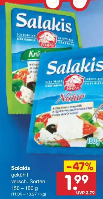 Netto Marken-Discount Salakis Schafskäse Natur Angebot