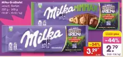 Netto Marken-Discount Milka Großtafel Alpenmilch Angebot