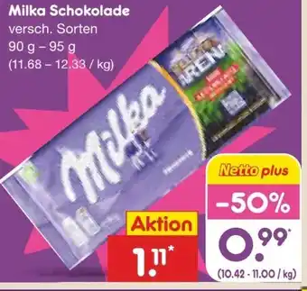 Netto Marken-Discount Milka Alpenmilch-Schokolade Angebot