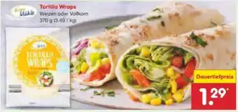 Netto Marken-Discount Korn Mühle Tortilla Wraps Weizen Angebot