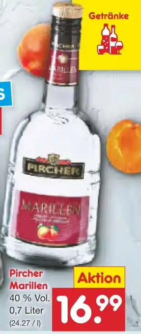 Netto Marken-Discount Pircher Marillenlikör Angebot