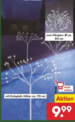 Netto Marken-Discount Dekor LED-Silberschneeflocke Angebot