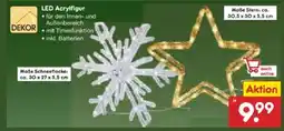 Netto Marken-Discount Dekor LED-Acrylfiguren Angebot