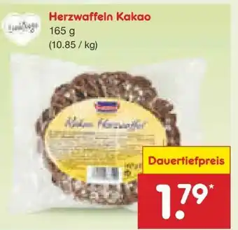 Netto Marken-Discount Lieblings Herzwaffeln Kakao Angebot