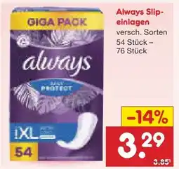 Netto Marken-Discount Always Slipeinlagen Daily Protect Angebot