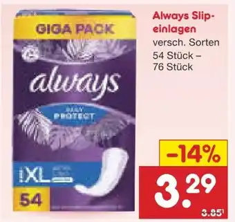 Netto Marken-Discount Always Slipeinlagen Daily Protect Angebot