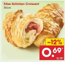 Netto Marken-Discount Netto Backstube Käse Schinken Croissant Angebot