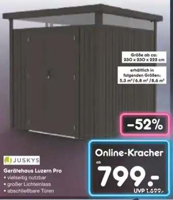 Netto Marken-Discount Juskys Gerätehaus Luzern Pro Angebot